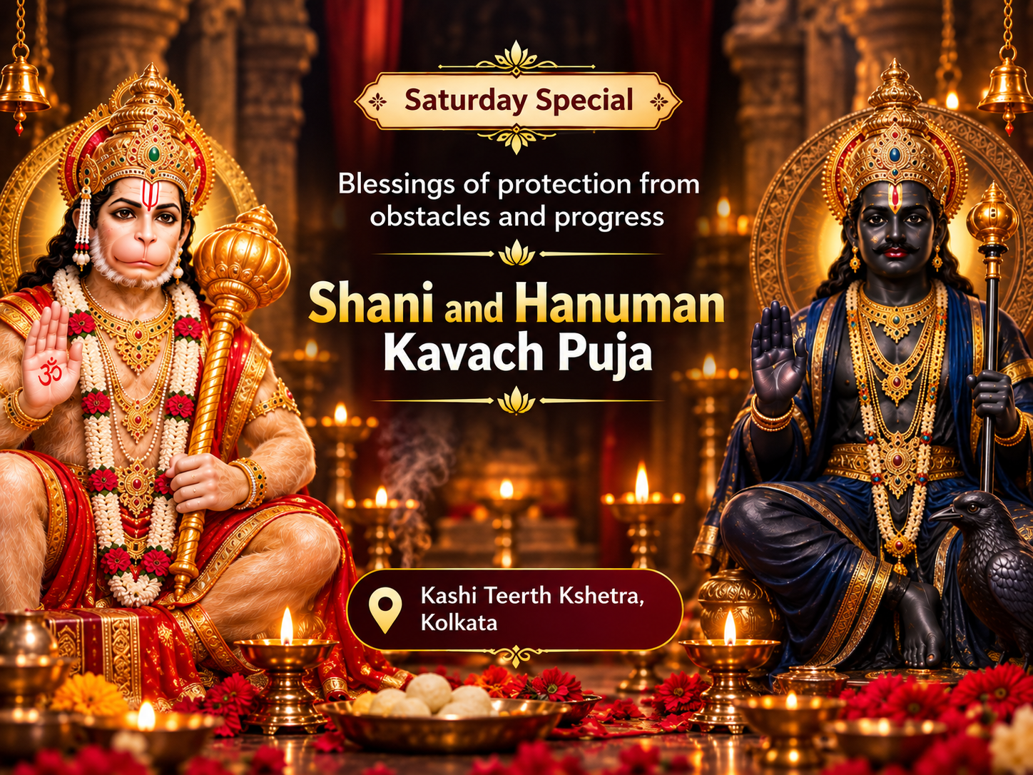 Saturday Special : Shani–Hanuman Kavach Puja For Blessings, Protection, Obstacle Removal & Progress